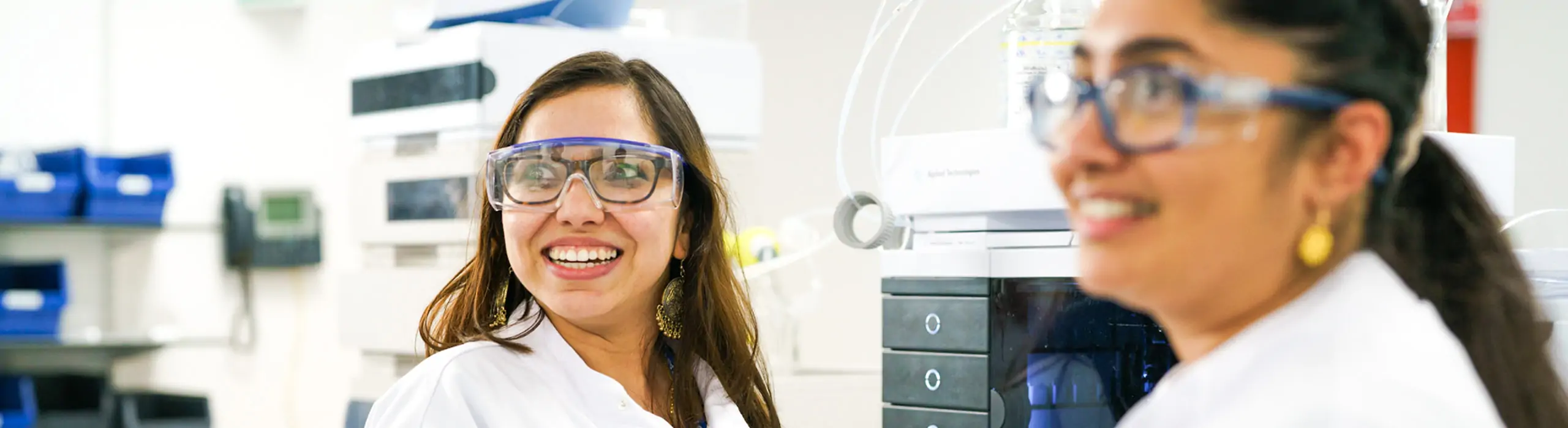 two women in lab