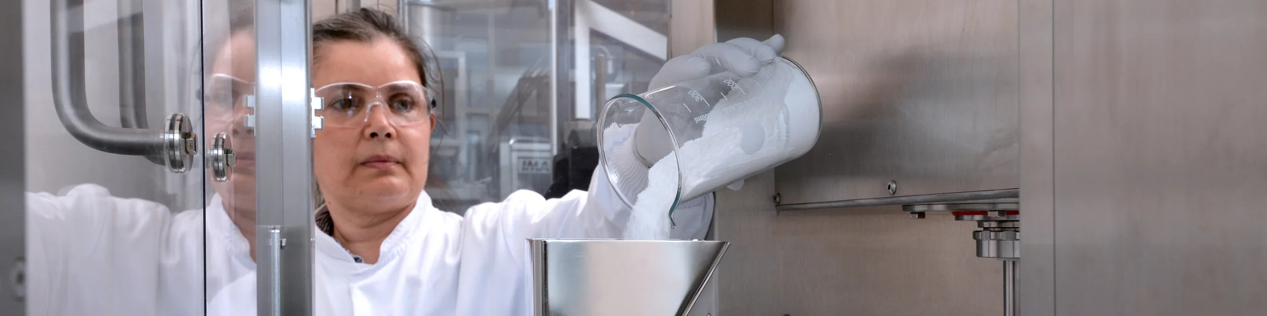 woman conducting work in a lab